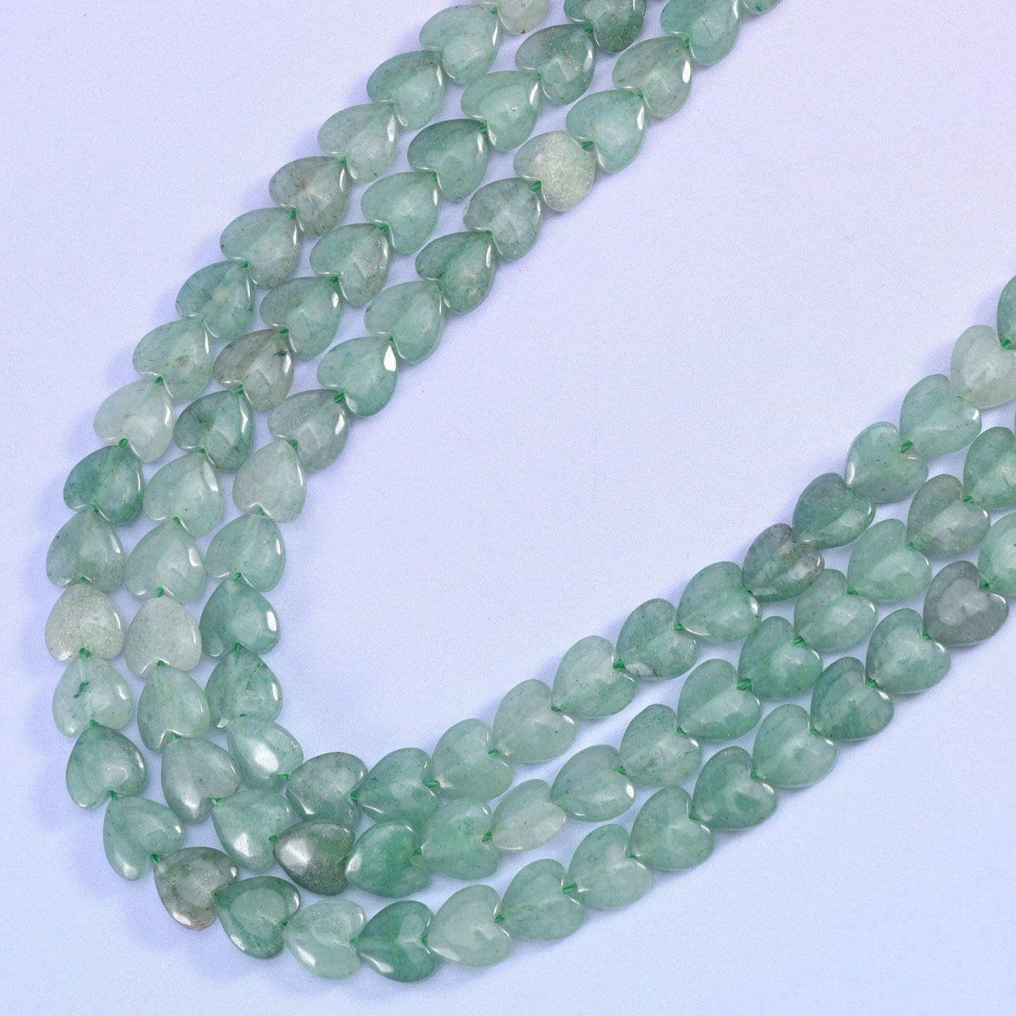Green Aventurine Heart Beads 6mm Strand for Jewelry Making