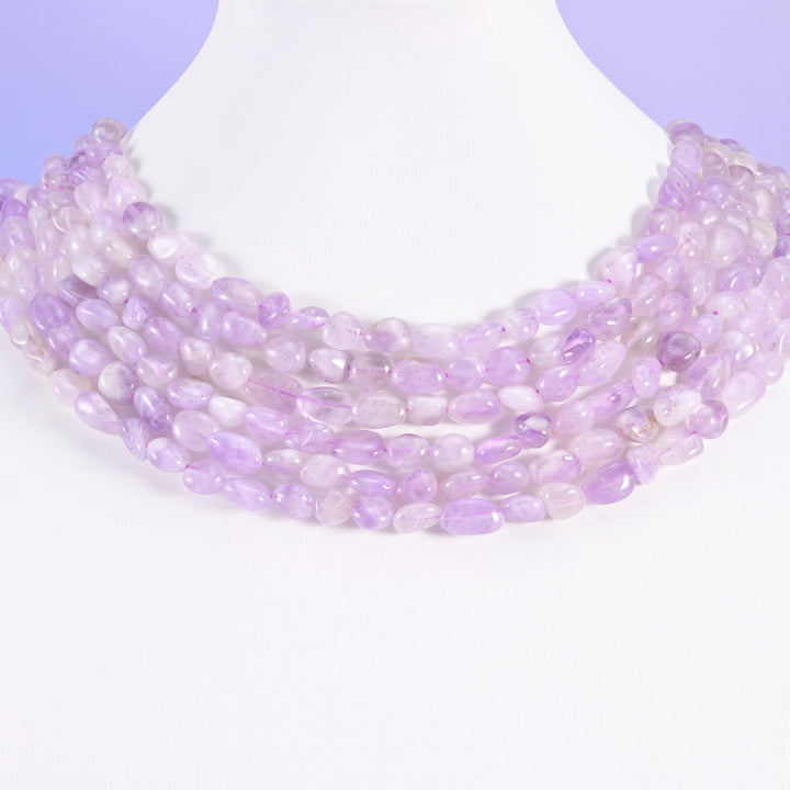 Lavender Jade Pebble Nugget Beads 6-8mm 8-10mm Jewelry Making 15" Strand