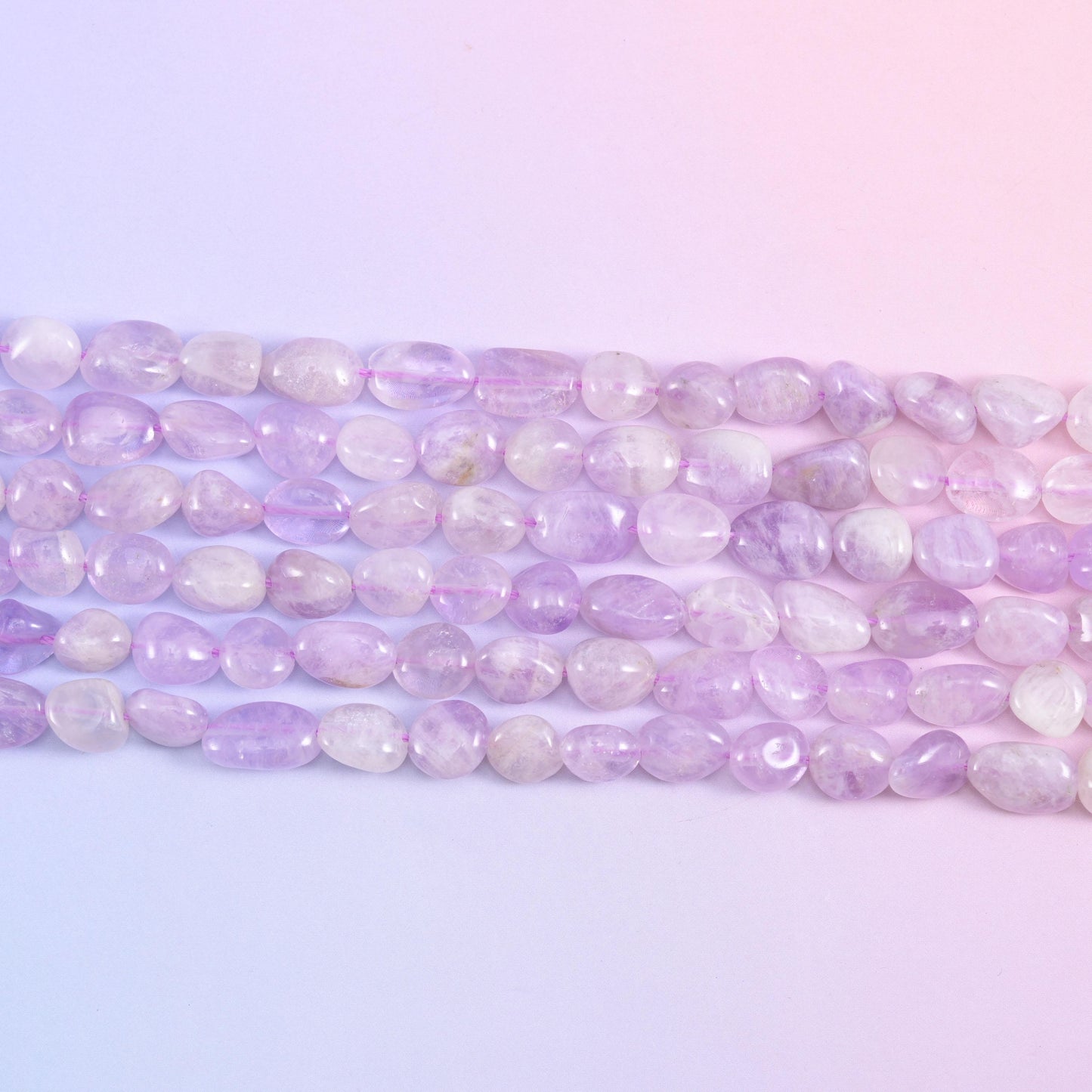 Lavender Jade Pebble Nugget Beads 6-8mm 8-10mm Jewelry Making 15" Strand