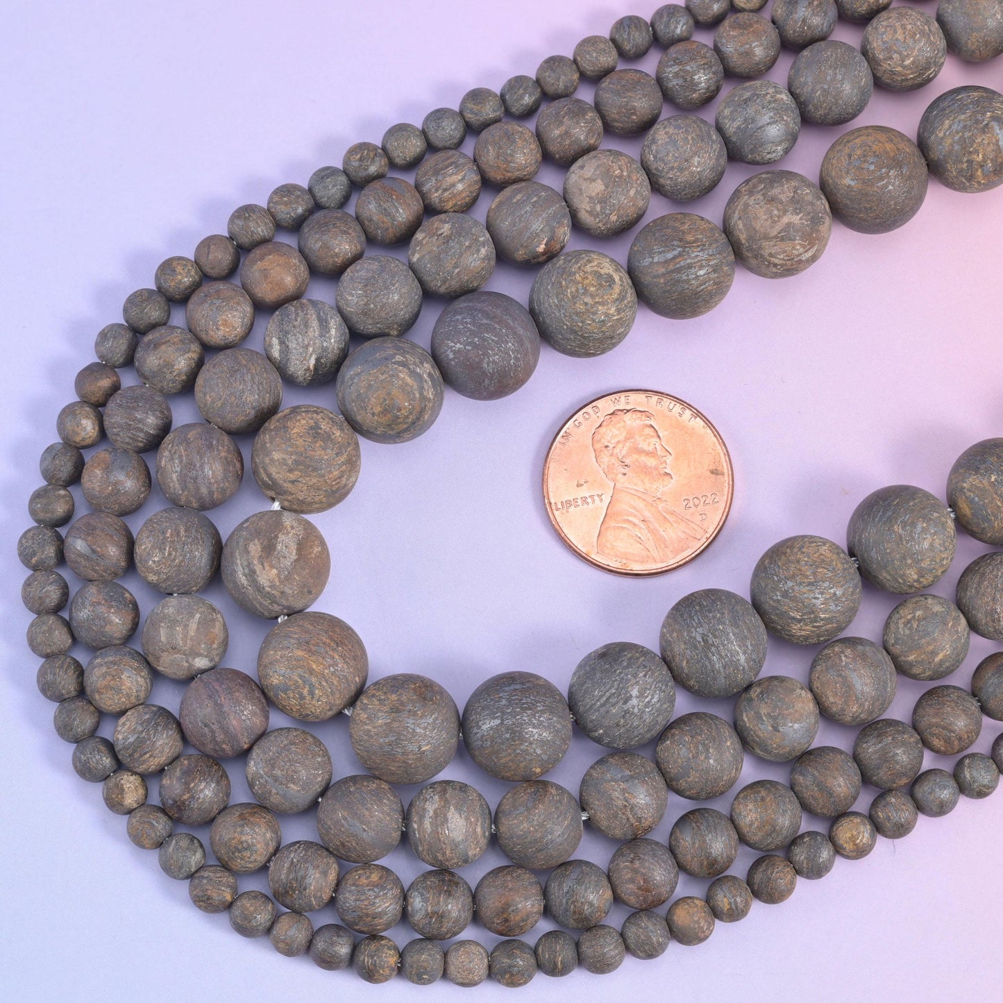 Bronzite Matte Round Beads 4mm 6mm 8mm 10mm Jewelry Making 15 Inch Strand