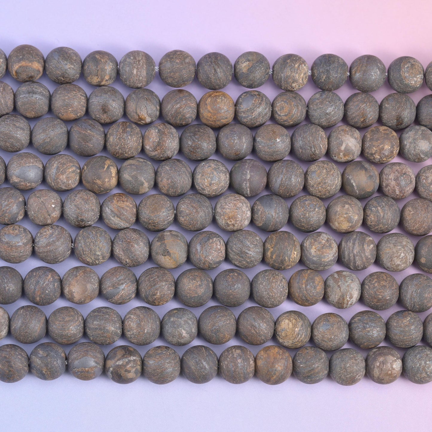 Bronzite Matte Round Beads 4mm 6mm 8mm 10mm Jewelry Making 15 Inch Strand