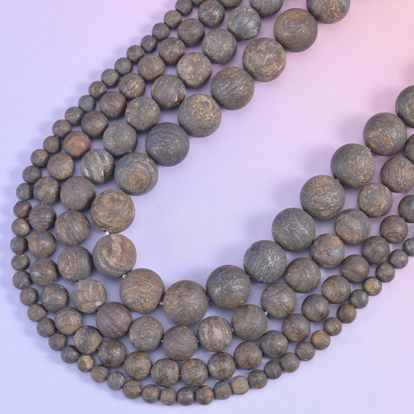 Bronzite Matte Round Beads 4mm 6mm 8mm 10mm Jewelry Making 15 Inch Strand