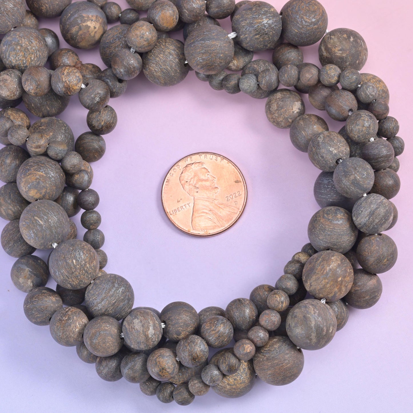 Bronzite Matte Round Beads 4mm 6mm 8mm 10mm Jewelry Making 15 Inch Strand