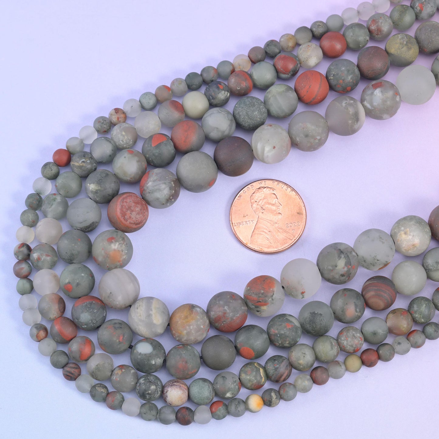 African Bloodstone Matte Round Beads 4mm 6mm 8mm 10mm Jewelry Making 15 Inch Strand
