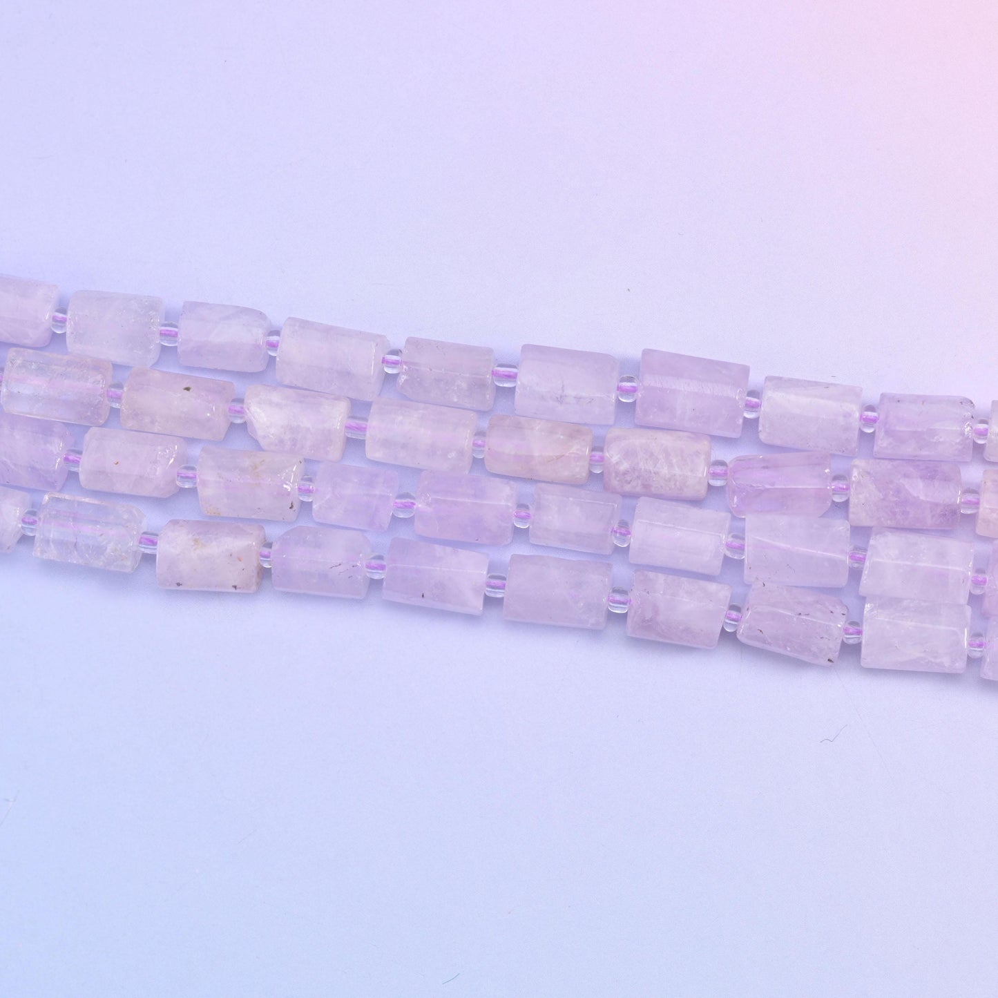 Purple Jade Faceted Tube Beads Size 12x8mm Jewelry Making 15.5 Inch Strand
