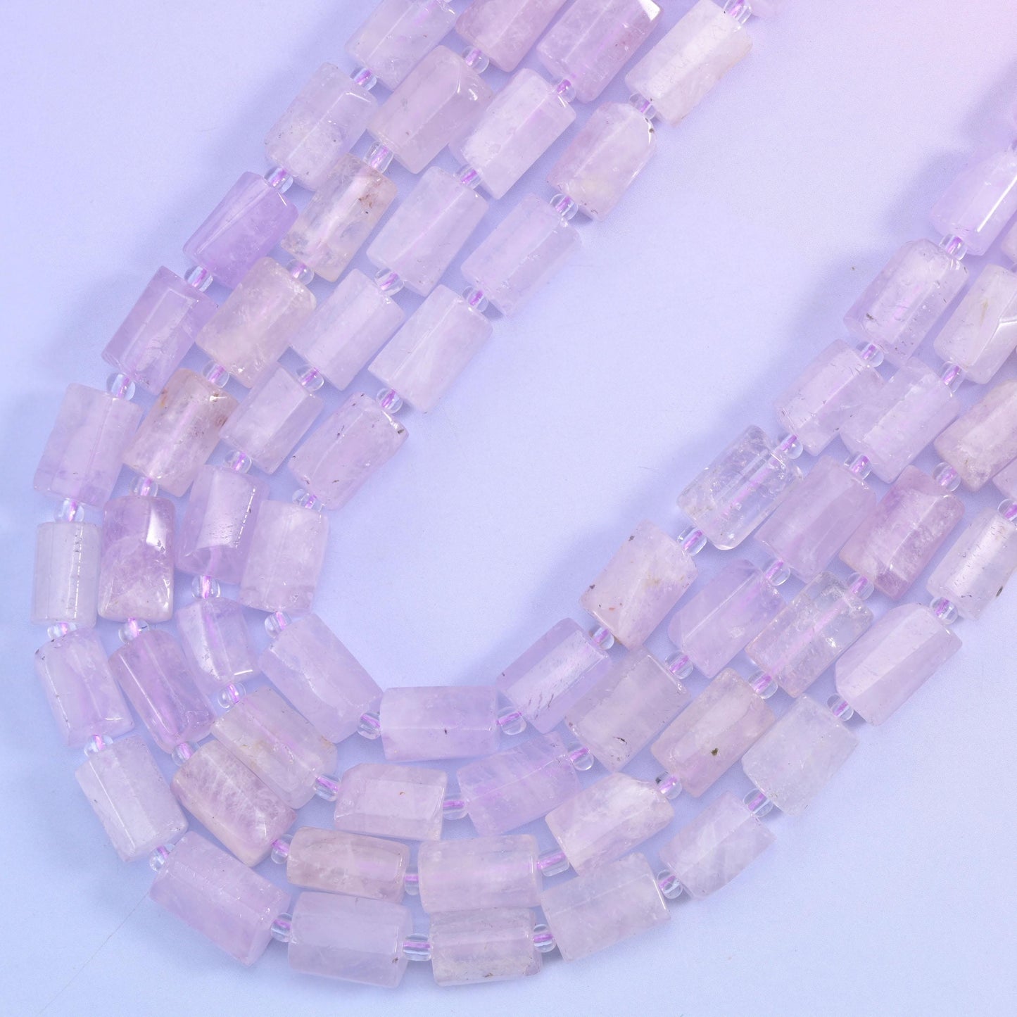 Purple Jade Faceted Tube Beads Size 12x8mm Jewelry Making 15.5 Inch Strand