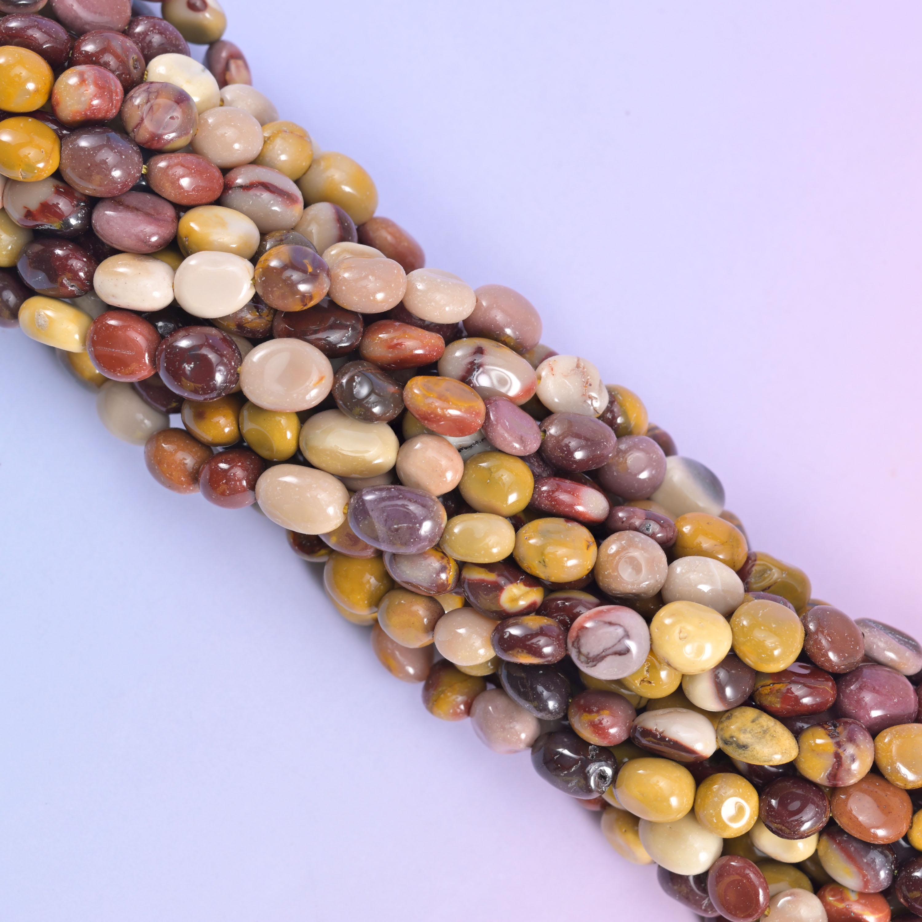 Mookaite Pebble Nugget Beads 6-8mm 8-12mm Jewelry Making 15.5" Strand