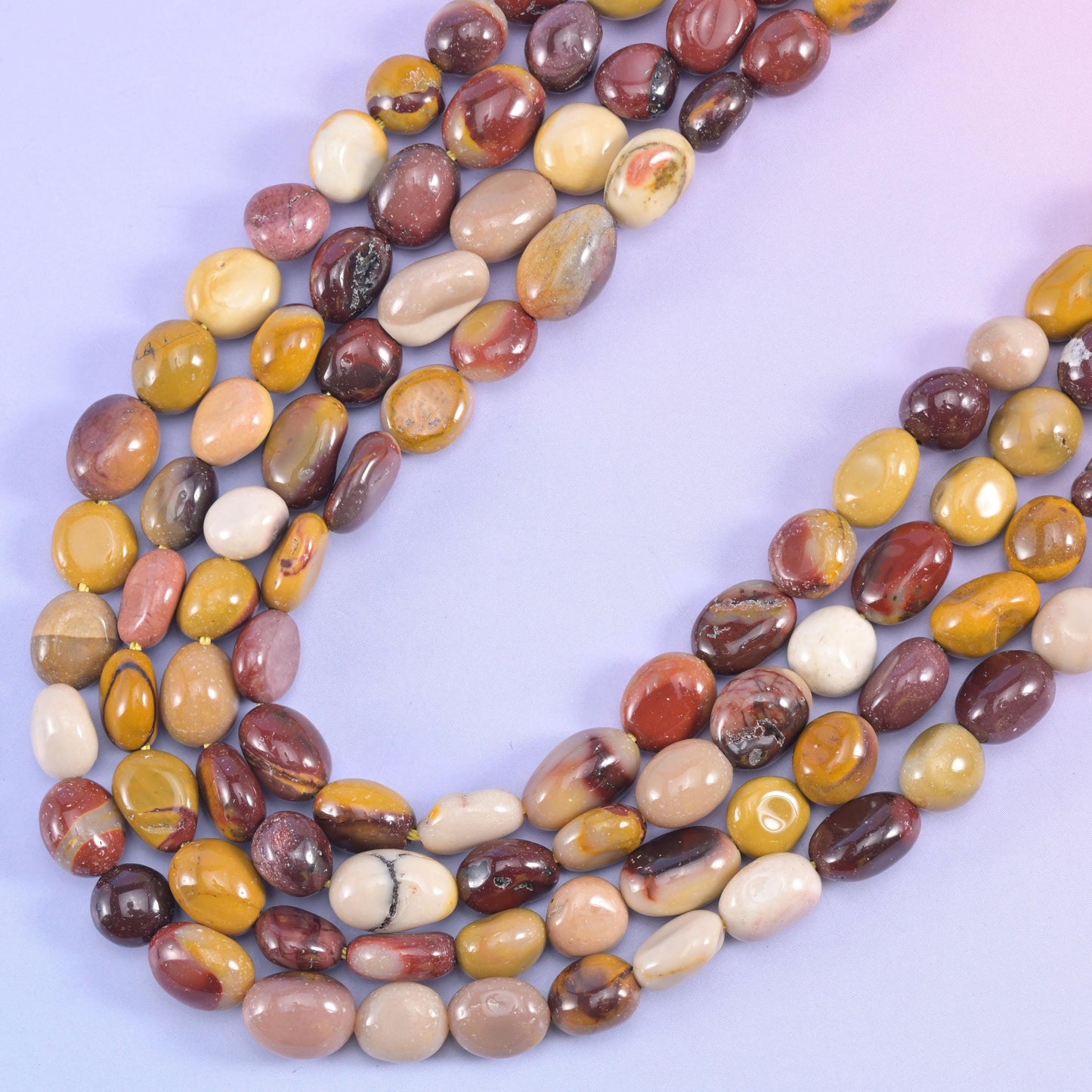 Mookaite Pebble Nugget Beads 6-8mm 8-12mm Jewelry Making 15.5" Strand
