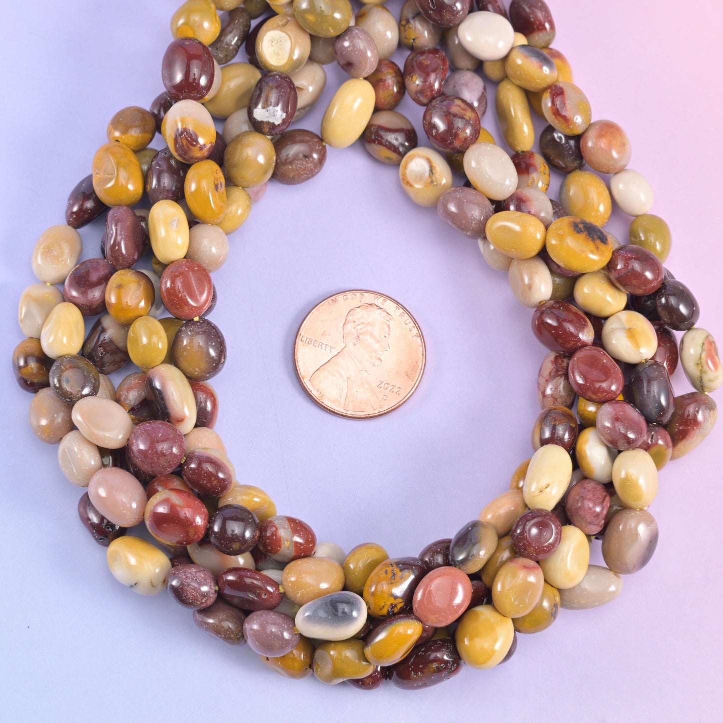 Mookaite Pebble Nugget Beads 6-8mm 8-12mm Jewelry Making 15.5" Strand