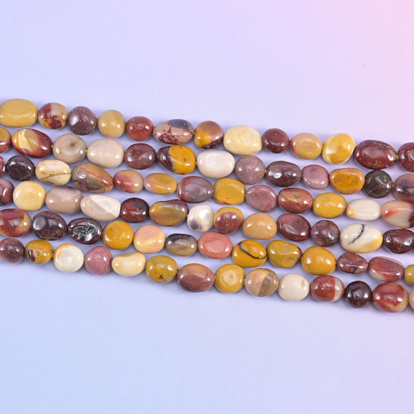 Mookaite Pebble Nugget Beads 6-8mm 8-12mm Jewelry Making 15.5" Strand