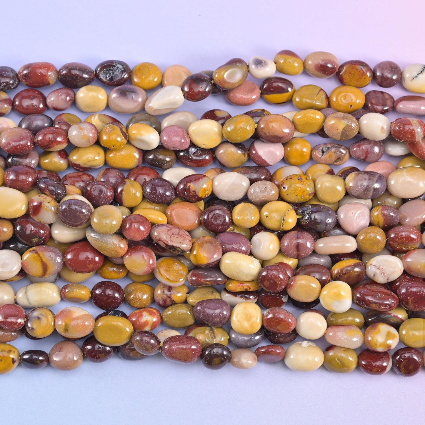 Mookaite Pebble Nugget Beads 6-8mm 8-12mm Jewelry Making 15.5" Strand
