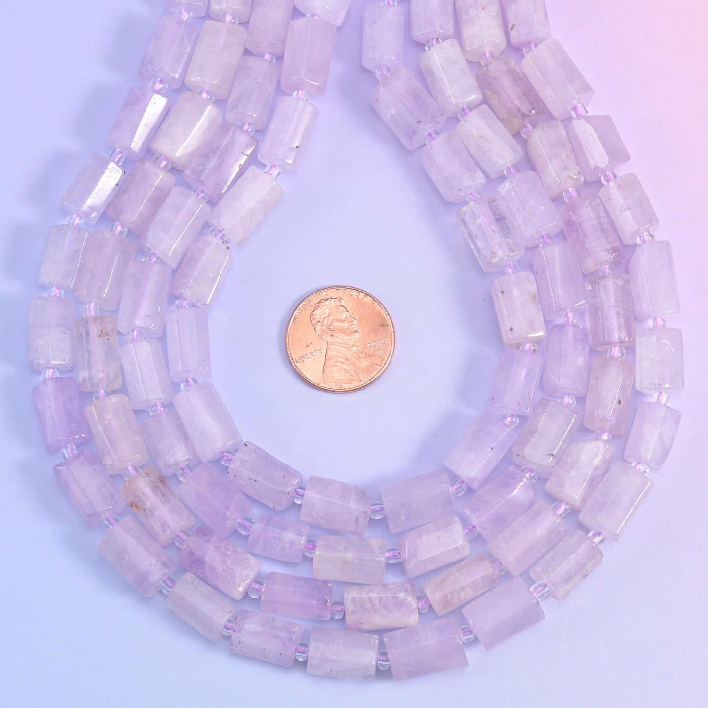 Purple Jade Faceted Tube Beads Size 12x8mm Jewelry Making 15.5 Inch Strand