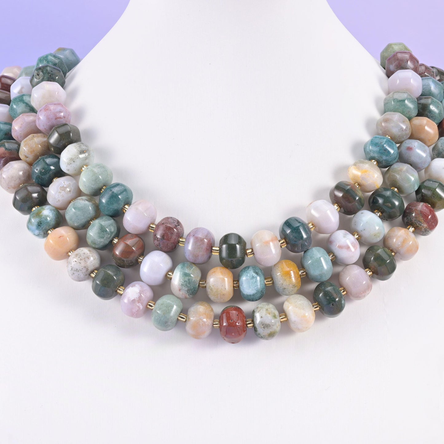 Indian Agate Smooth Pumpkin Beads Jewelry Making Size 12x8mm 15&quot; Strand