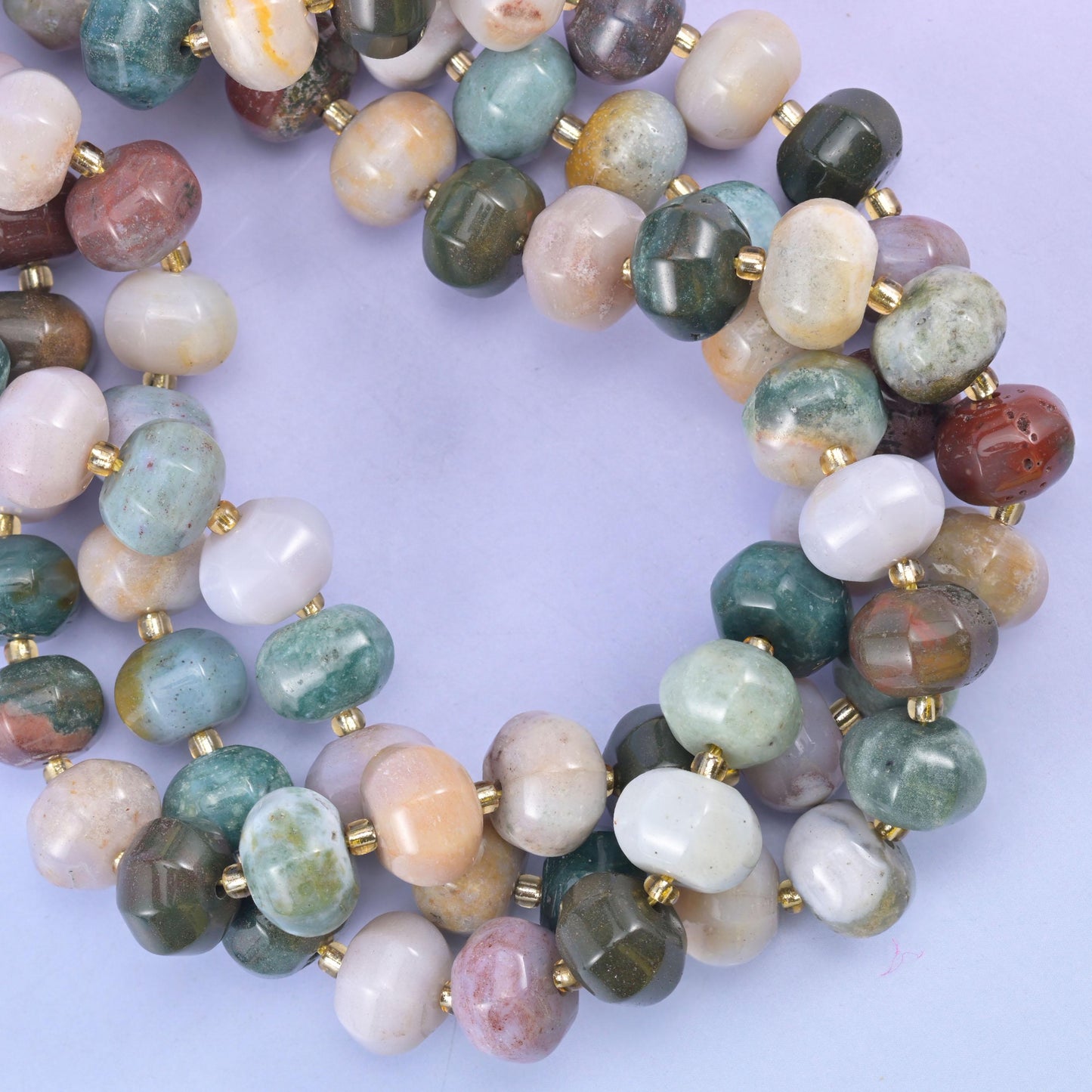 Indian Agate Smooth Pumpkin Beads Jewelry Making Size 12x8mm 15&quot; Strand