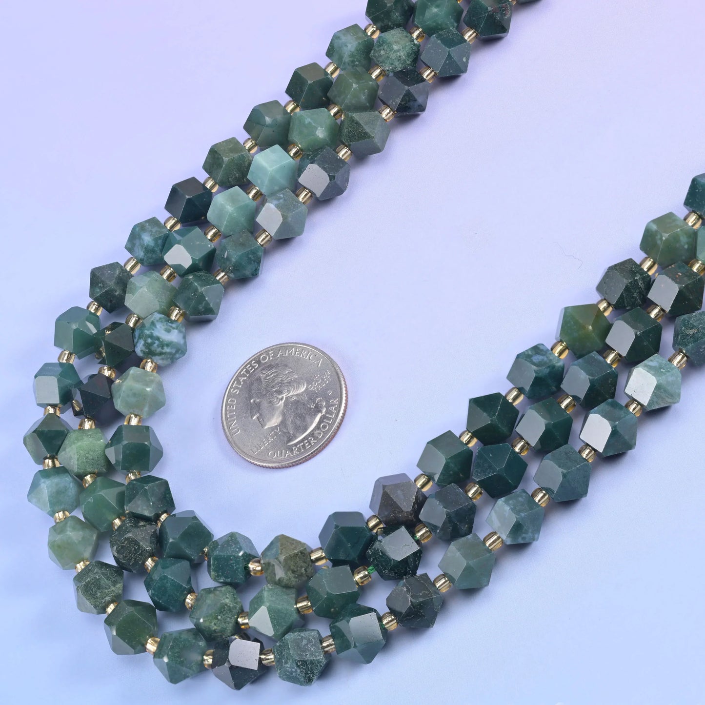 Diamond Rhombus Faceted 8 Sides Beads - Size 10mm - Jewelry Making - 15.5 Inches Strand Length - S7 - Mycrazycrystal