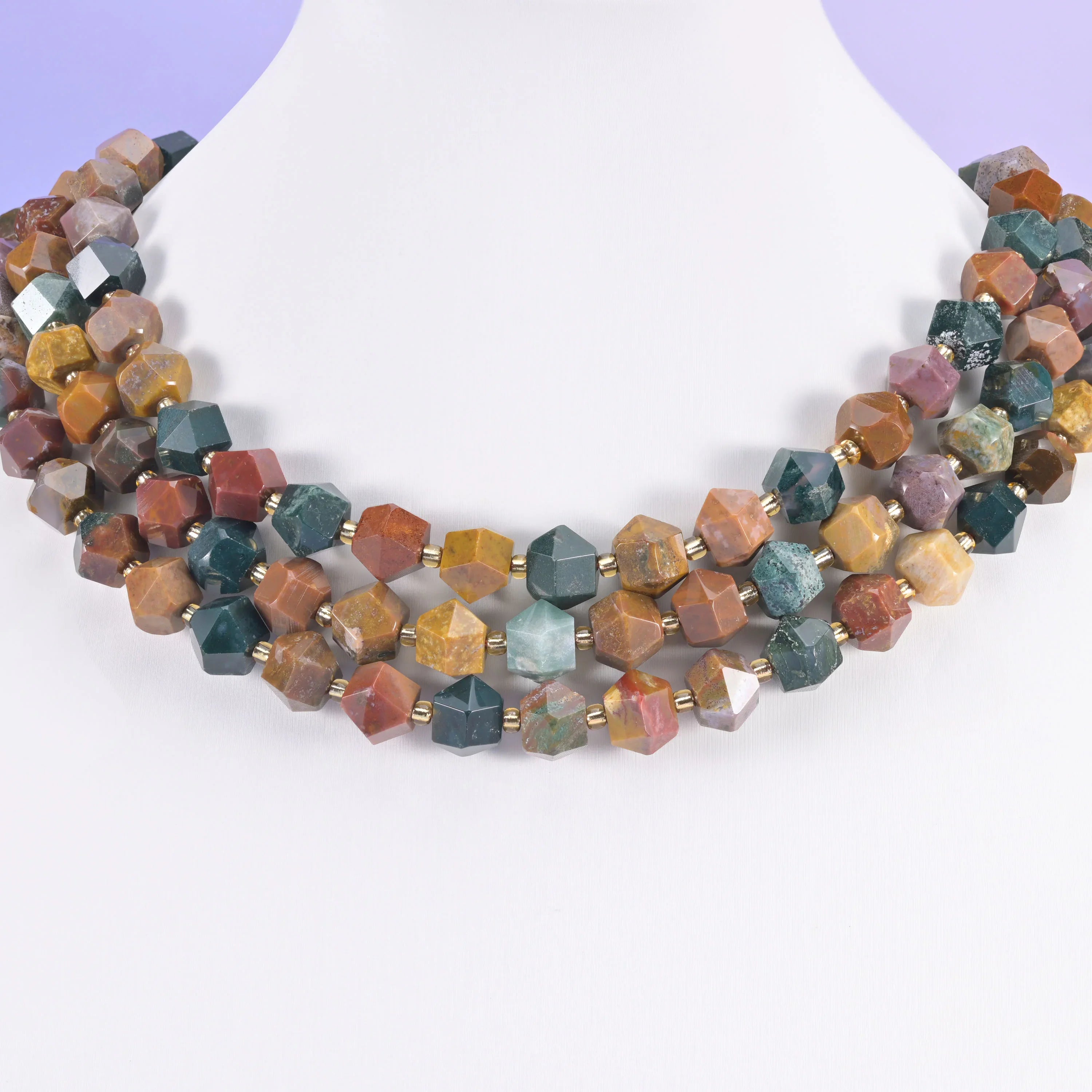 Diamond Rhombus Faceted 8 Sides Beads - Size 10mm - Jewelry Making - 15.5 Inches Strand Length - S6 - Mycrazycrystal