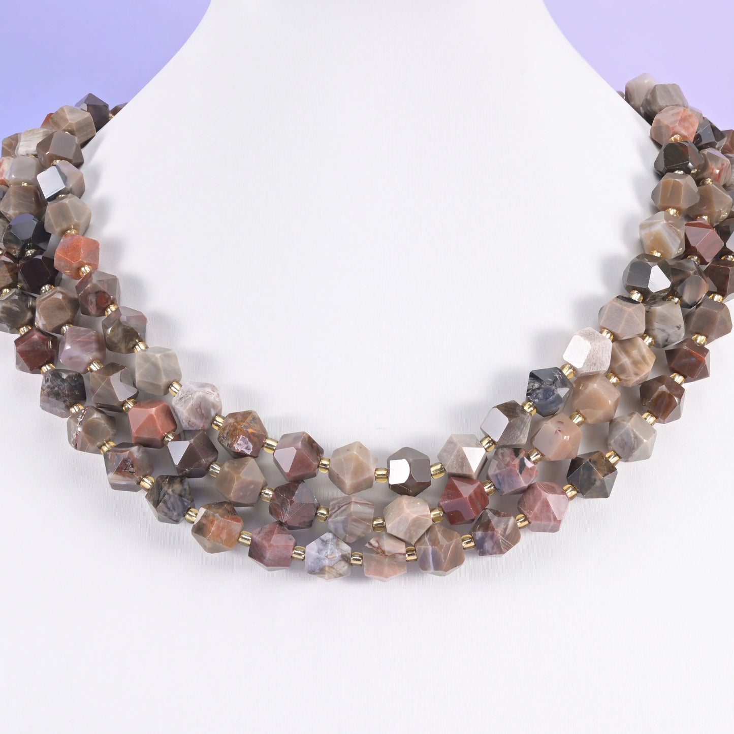 Diamond Rhombus Faceted 8 Sides Beads - Size 10mm - Jewelry Making - 15.5 Inches Strand Length - S6 - Mycrazycrystal