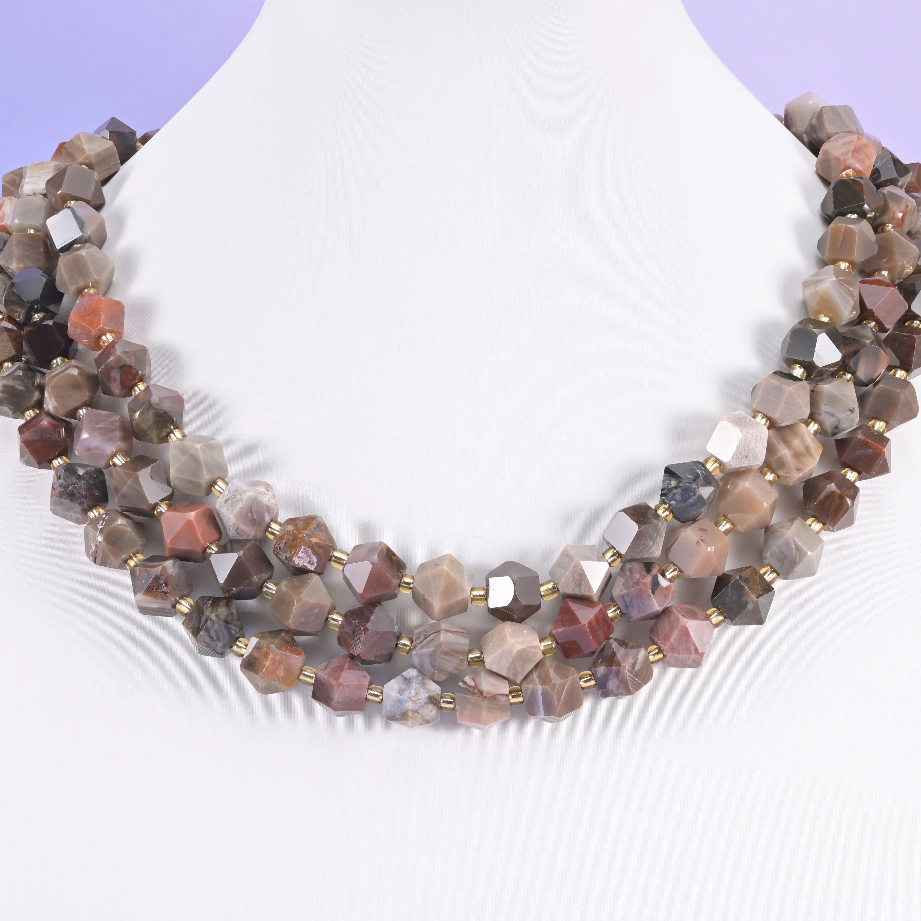 Diamond Rhombus Faceted 8 Sides Beads - Size 10mm - Jewelry Making - 15.5 Inches Strand Length - S6 - Mycrazycrystal
