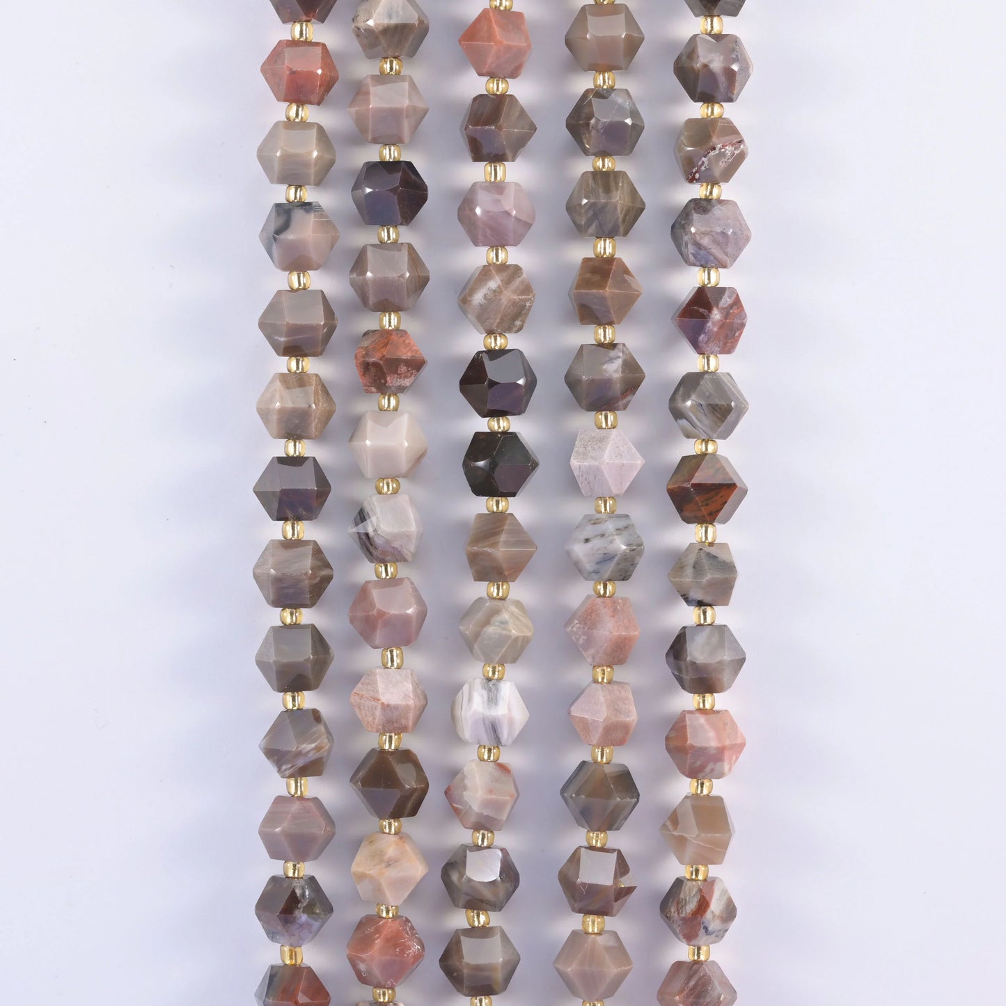 Diamond Rhombus Faceted 8 Sides Beads - Size 10mm - Jewelry Making - 15.5 Inches Strand Length - S6 - Mycrazycrystal