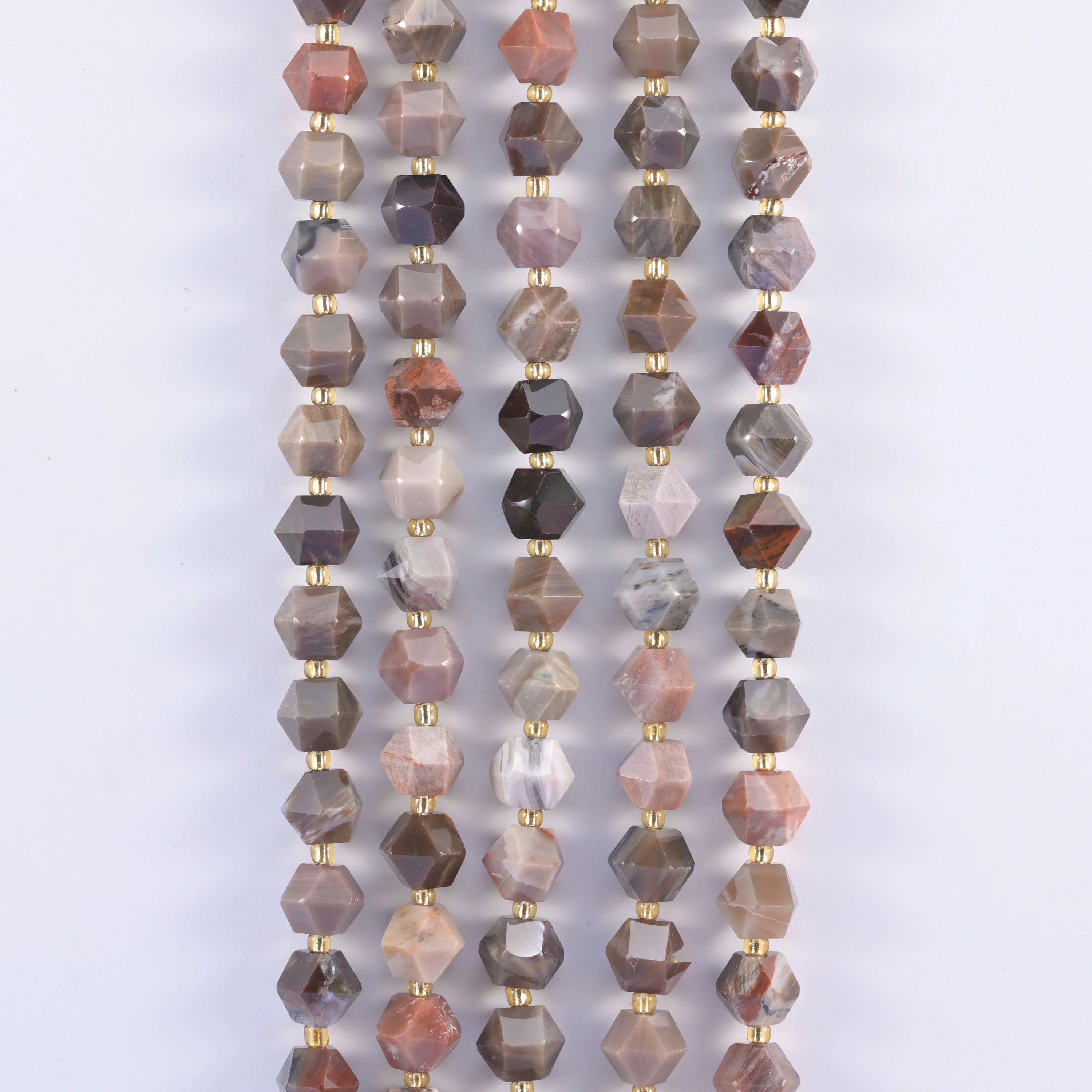 Diamond Rhombus Faceted 8 Sides Beads - Size 10mm - Jewelry Making - 15.5 Inches Strand Length - S6 - Mycrazycrystal