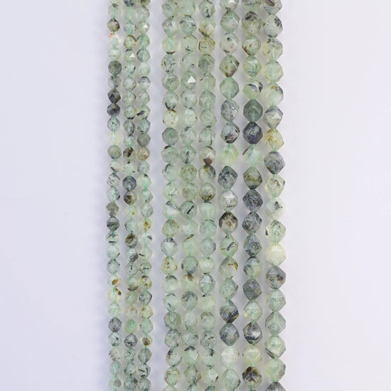 Natural Gemstone Diamond Star Cut Beads, Size 6mm, 8mm, 10mm - S1 - Mycrazycrystal