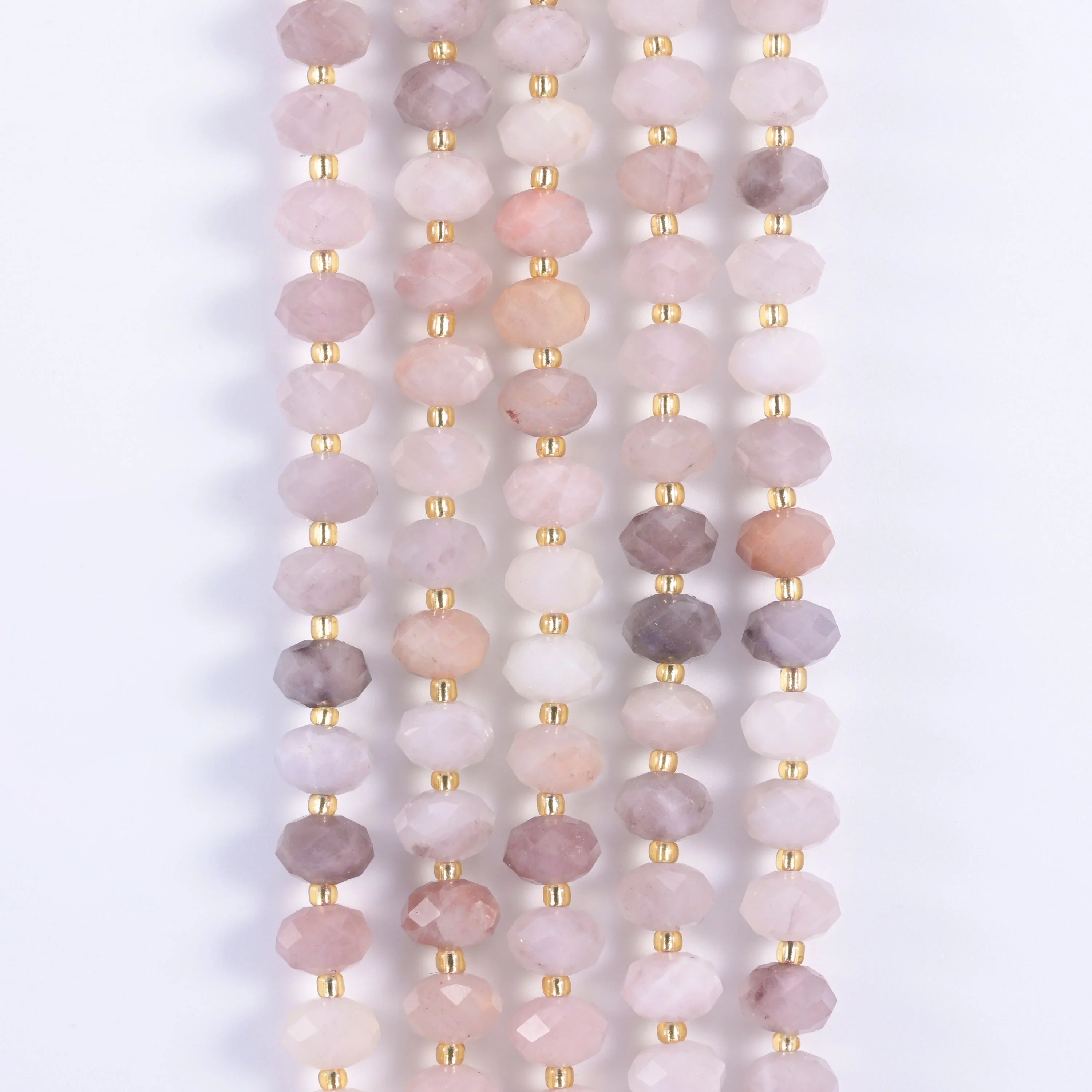 Natural Gemstone Faceted Rondelle Beads - Size 6x10mm - Jewelry Making Beads - 15.5 Inches Strand Length - S1 - Mycrazycrystal