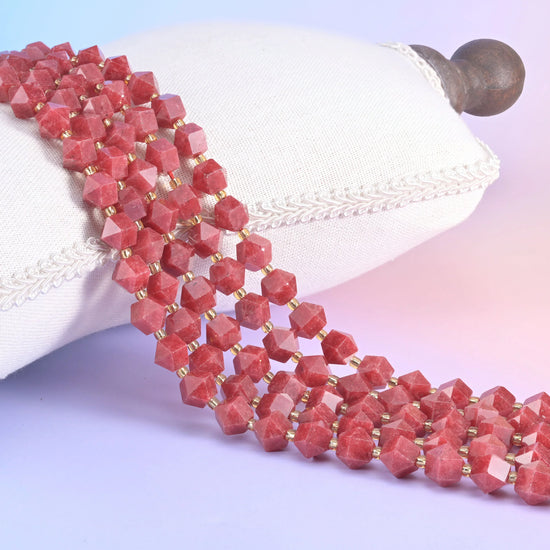 10mm Diamond Rhombus Faceted 8 Sides Beads - Jewelry Making - 15.5 Inches Strand Length - S1 - Mycrazycrystal