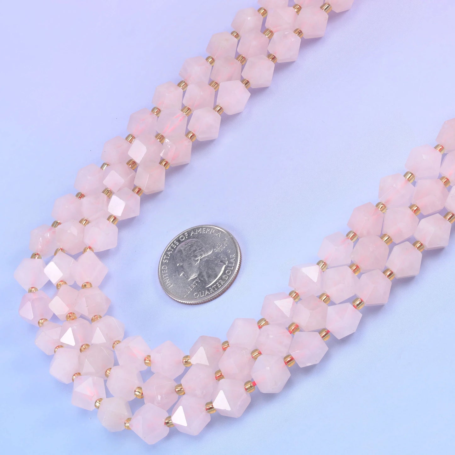 Diamond Rhombus Faceted 8 Sides Beads - Size 10mm - Jewelry Making - 15.5 Inches Strand Length - S7 - Mycrazycrystal