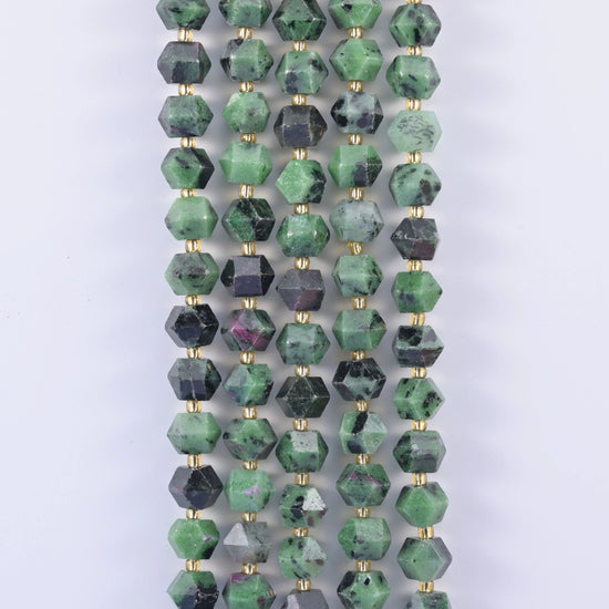 10mm Diamond Rhombus Faceted 8 Sides Beads - Jewelry Making - 15.5 Inches Strand Length - S1 - Mycrazycrystal