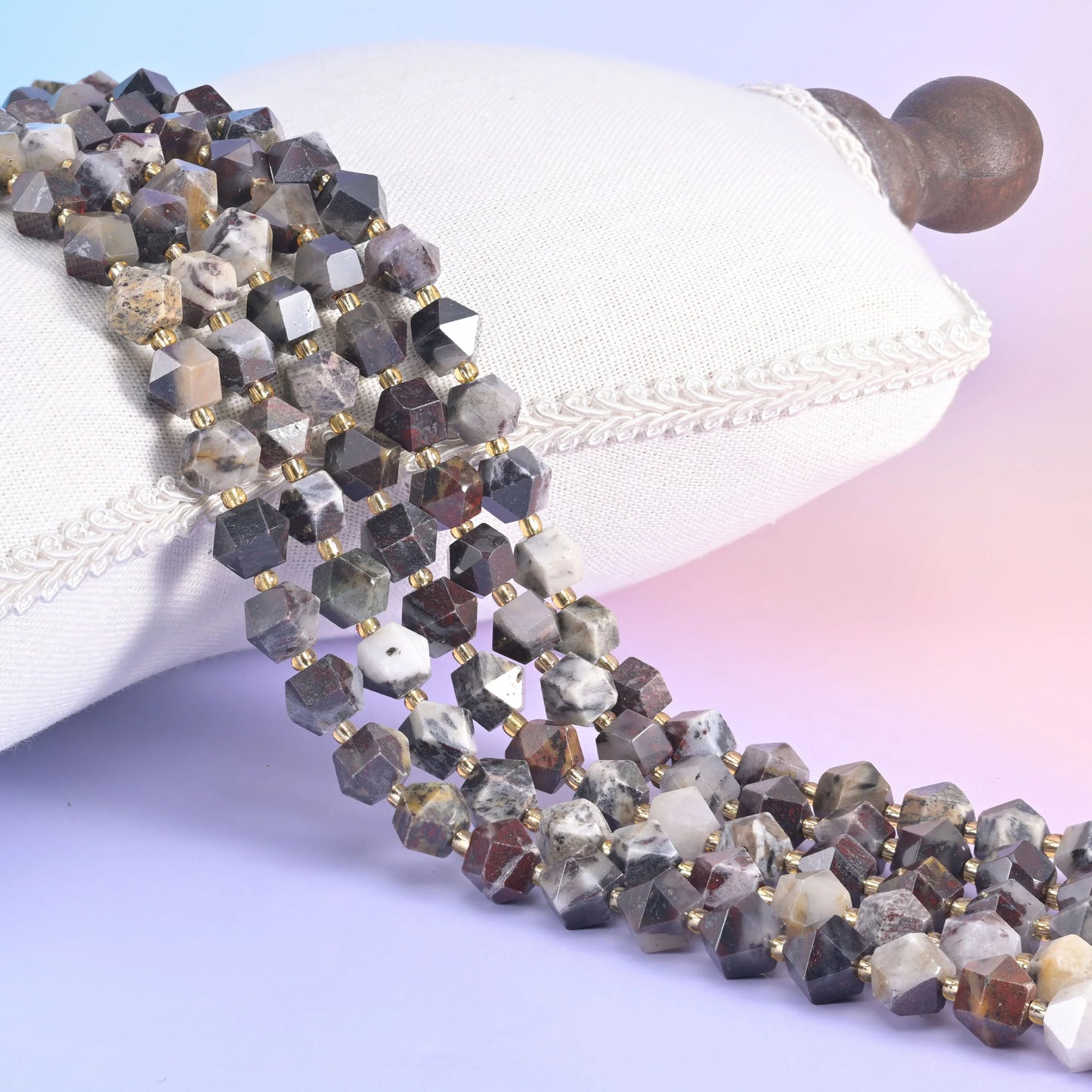 10mm Diamond Rhombus Faceted 8 Sides Beads - Jewelry Making - 15.5 Inches Strand Length - S2 - Mycrazycrystal