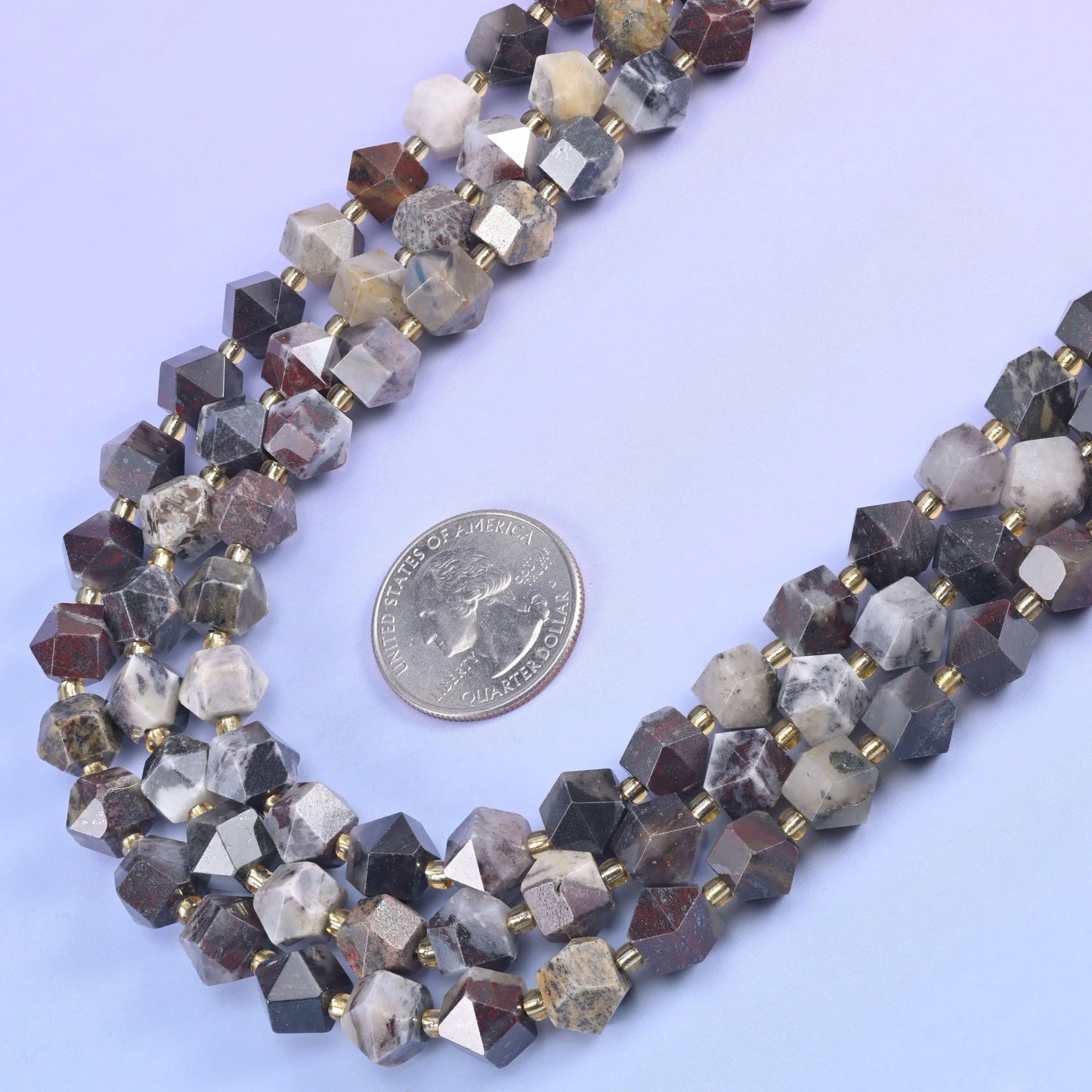 10mm Diamond Rhombus Faceted 8 Sides Beads - Jewelry Making - 15.5 Inches Strand Length - S2 - Mycrazycrystal