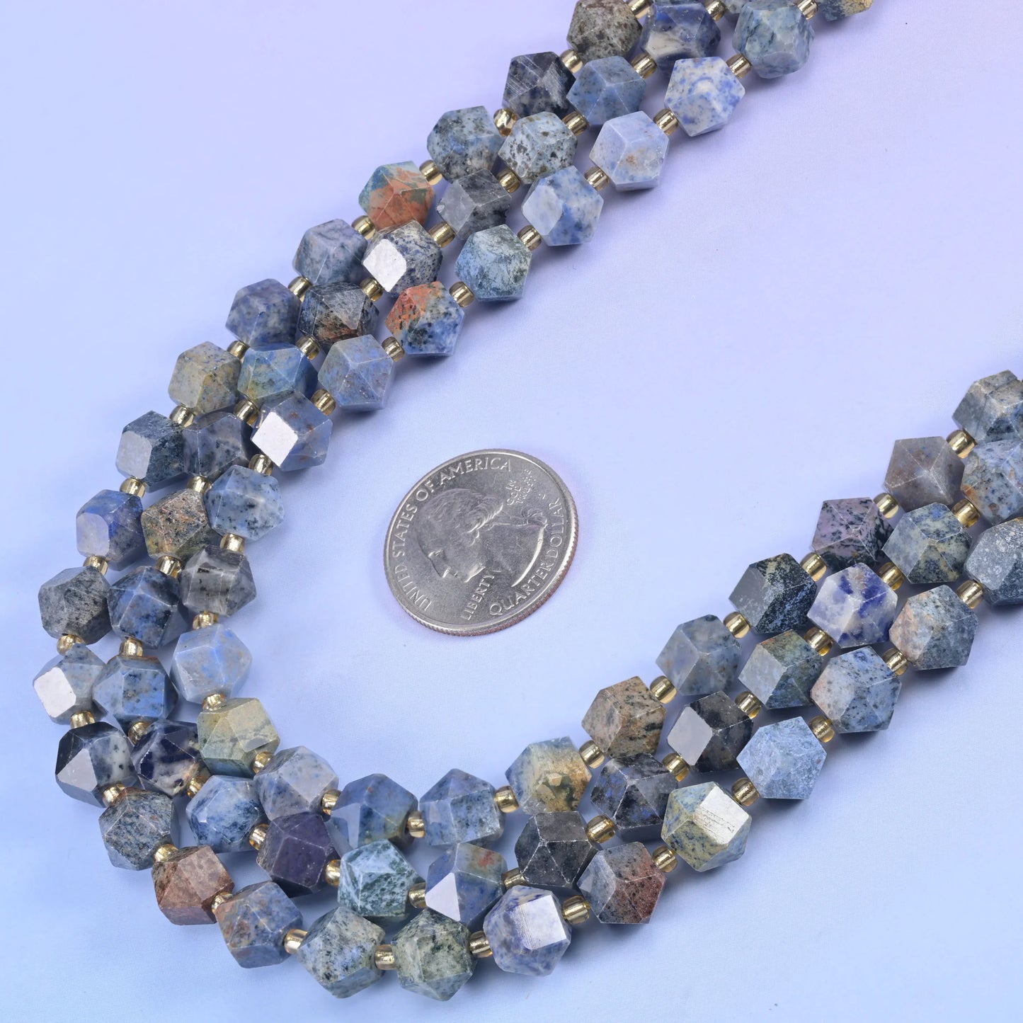 10mm Diamond Rhombus Faceted 8 Sides Beads - Jewelry Making - 15.5 Inches Strand Length - S2 - Mycrazycrystal