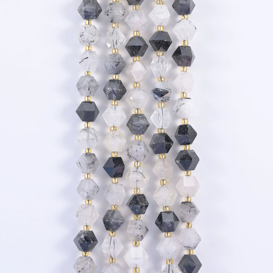 10mm Diamond Rhombus Faceted 8 Sides Beads - Jewelry Making - 15.5 Inches Strand Length - S2 - Mycrazycrystal