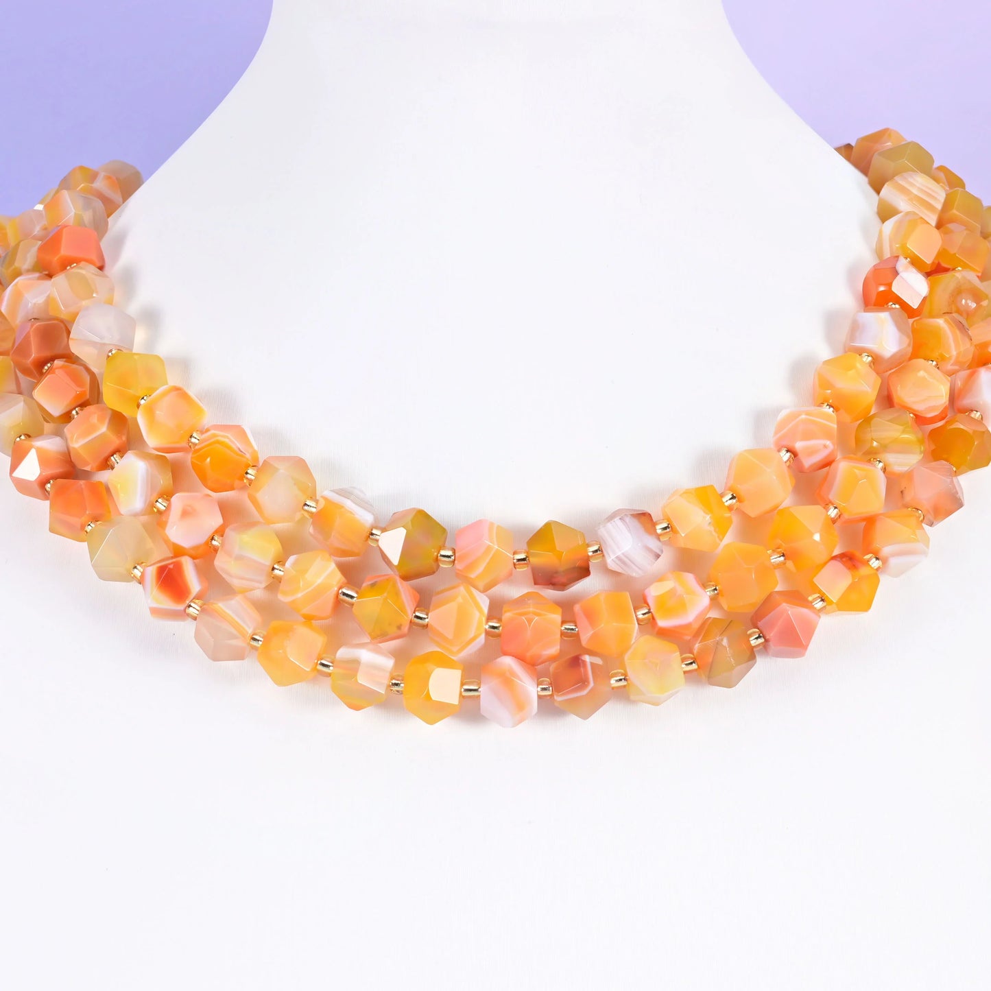 10mm Diamond Rhombus Faceted 8 Sides Beads - Jewelry Making - 15.5 Inches Strand Length - S2 - Mycrazycrystal