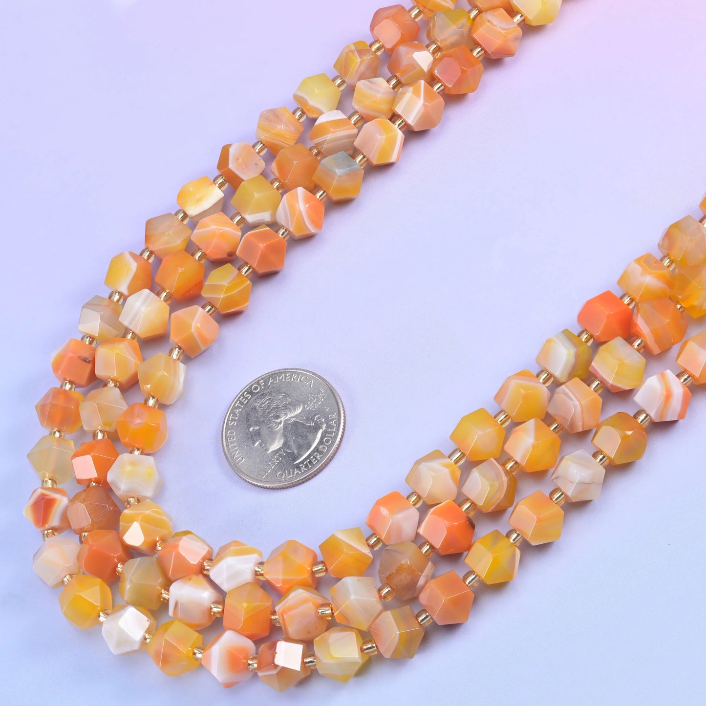 10mm Diamond Rhombus Faceted 8 Sides Beads - Jewelry Making - 15.5 Inches Strand Length - S2 - Mycrazycrystal