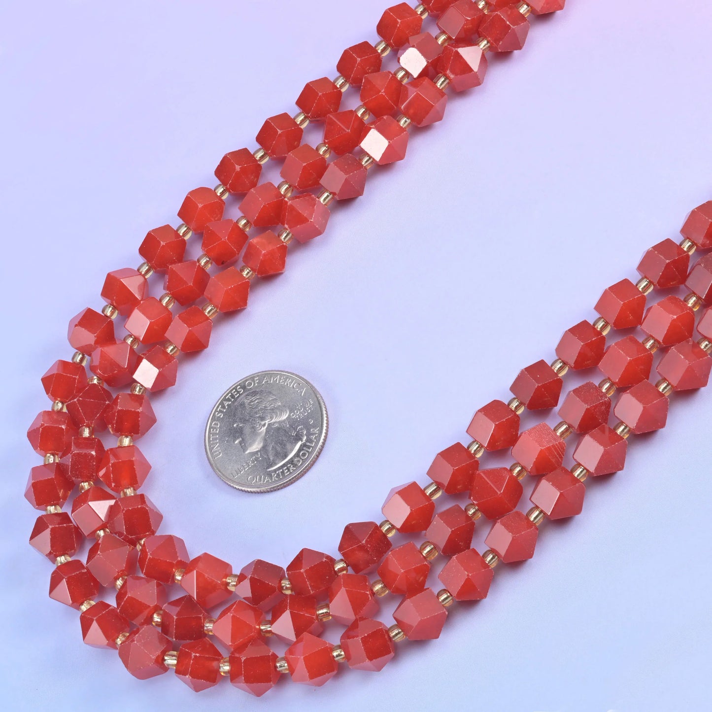 10mm Diamond Rhombus Faceted 8 Sides Beads - Jewelry Making - 15.5 Inches Strand Length - S2 - Mycrazycrystal
