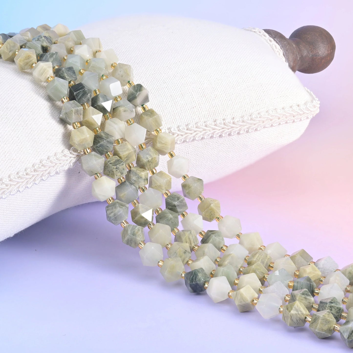 10mm Diamond Rhombus Faceted 8 Sides Beads - Jewelry Making - 15.5 Inches Strand Length - S2 - Mycrazycrystal