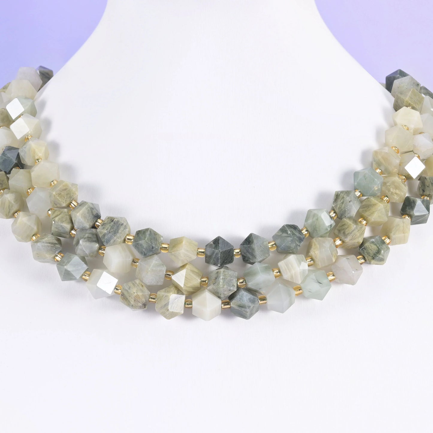 10mm Diamond Rhombus Faceted 8 Sides Beads - Jewelry Making - 15.5 Inches Strand Length - S2 - Mycrazycrystal