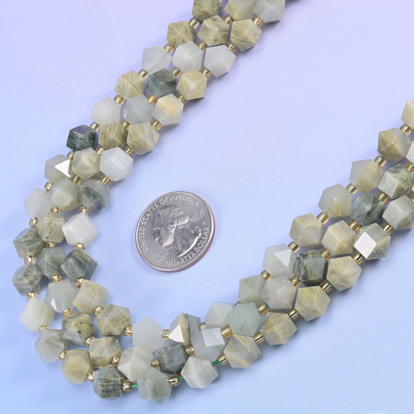 10mm Diamond Rhombus Faceted 8 Sides Beads - Jewelry Making - 15.5 Inches Strand Length - S2 - Mycrazycrystal