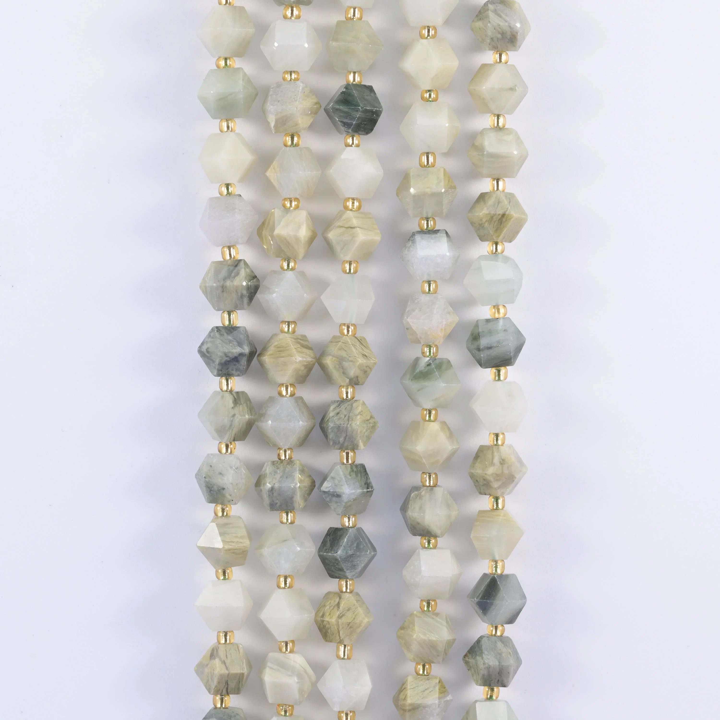 10mm Diamond Rhombus Faceted 8 Sides Beads - Jewelry Making - 15.5 Inches Strand Length - S2 - Mycrazycrystal