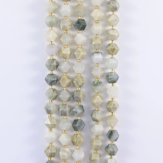 10mm Diamond Rhombus Faceted 8 Sides Beads - Jewelry Making - 15.5 Inches Strand Length - S2 - Mycrazycrystal