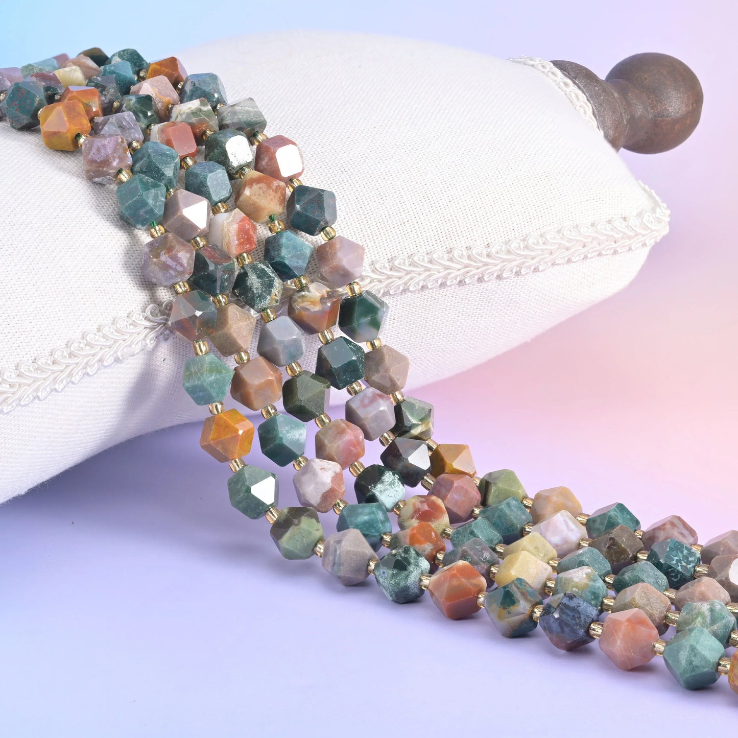 10mm Diamond Rhombus Faceted 8 Sides Beads - Jewelry Making - 15.5 Inches Strand Length - S2 - Mycrazycrystal