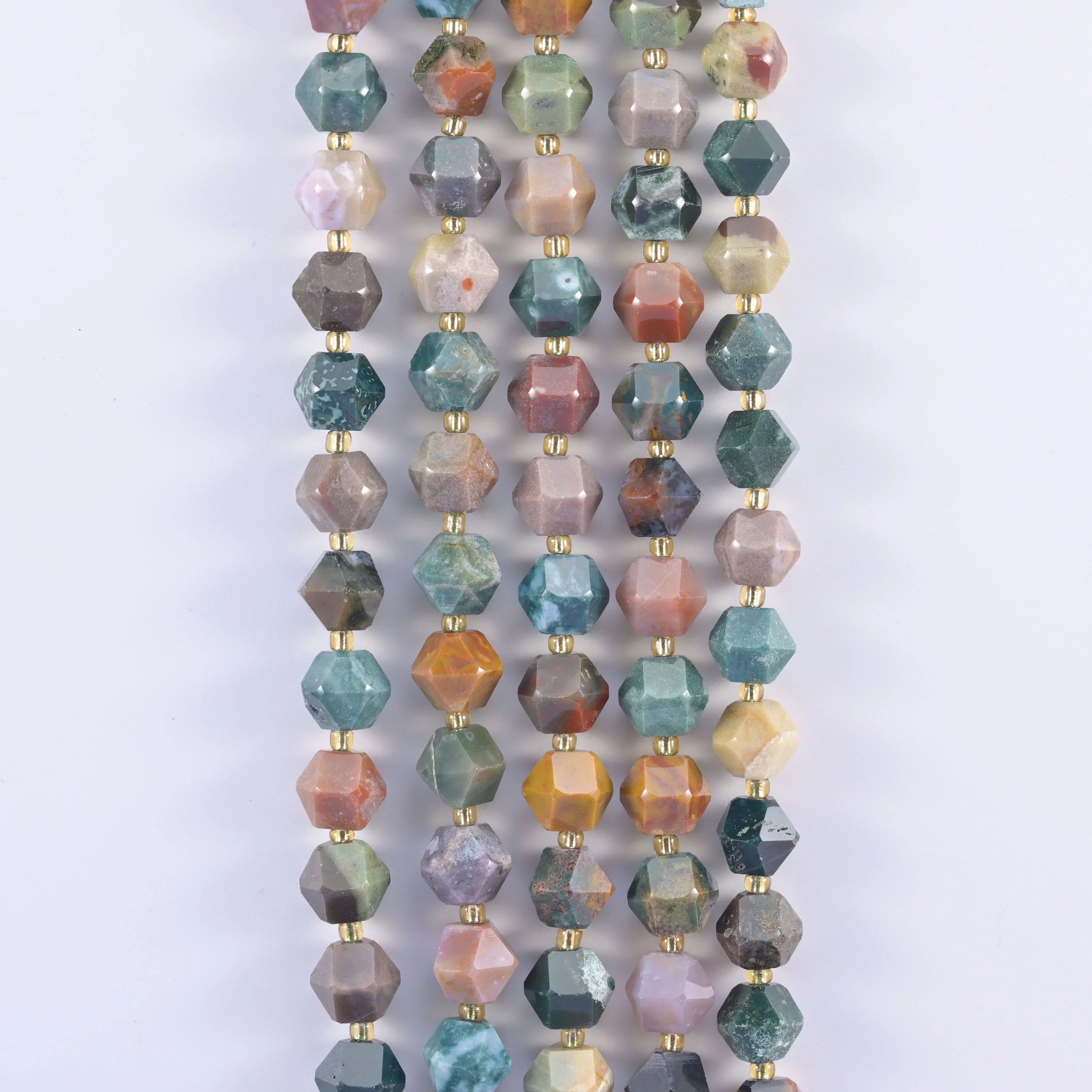 10mm Diamond Rhombus Faceted 8 Sides Beads - Jewelry Making - 15.5 Inches Strand Length - S2 - Mycrazycrystal