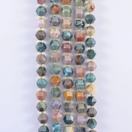 10mm Diamond Rhombus Faceted 8 Sides Beads - Jewelry Making - 15.5 Inches Strand Length - S2 - Mycrazycrystal