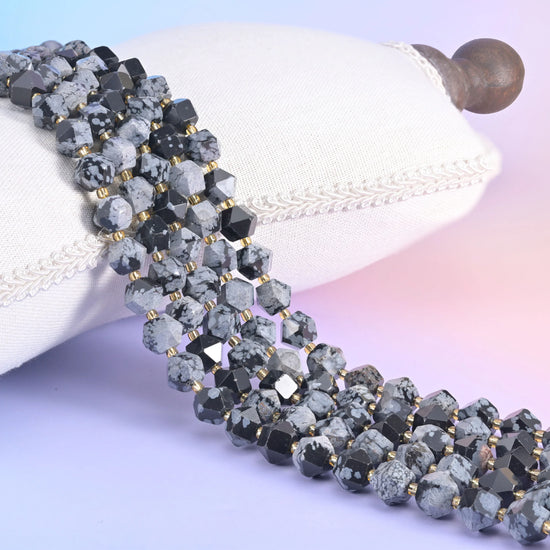 10mm Diamond Rhombus Faceted 8 Sides Beads - Jewelry Making - 15.5 Inches Strand Length - S2 - Mycrazycrystal