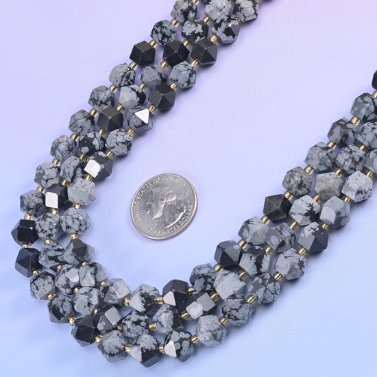 10mm Diamond Rhombus Faceted 8 Sides Beads - Jewelry Making - 15.5 Inches Strand Length - S2 - Mycrazycrystal