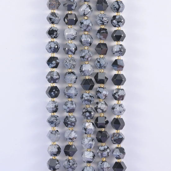 10mm Diamond Rhombus Faceted 8 Sides Beads - Jewelry Making - 15.5 Inches Strand Length - S2 - Mycrazycrystal