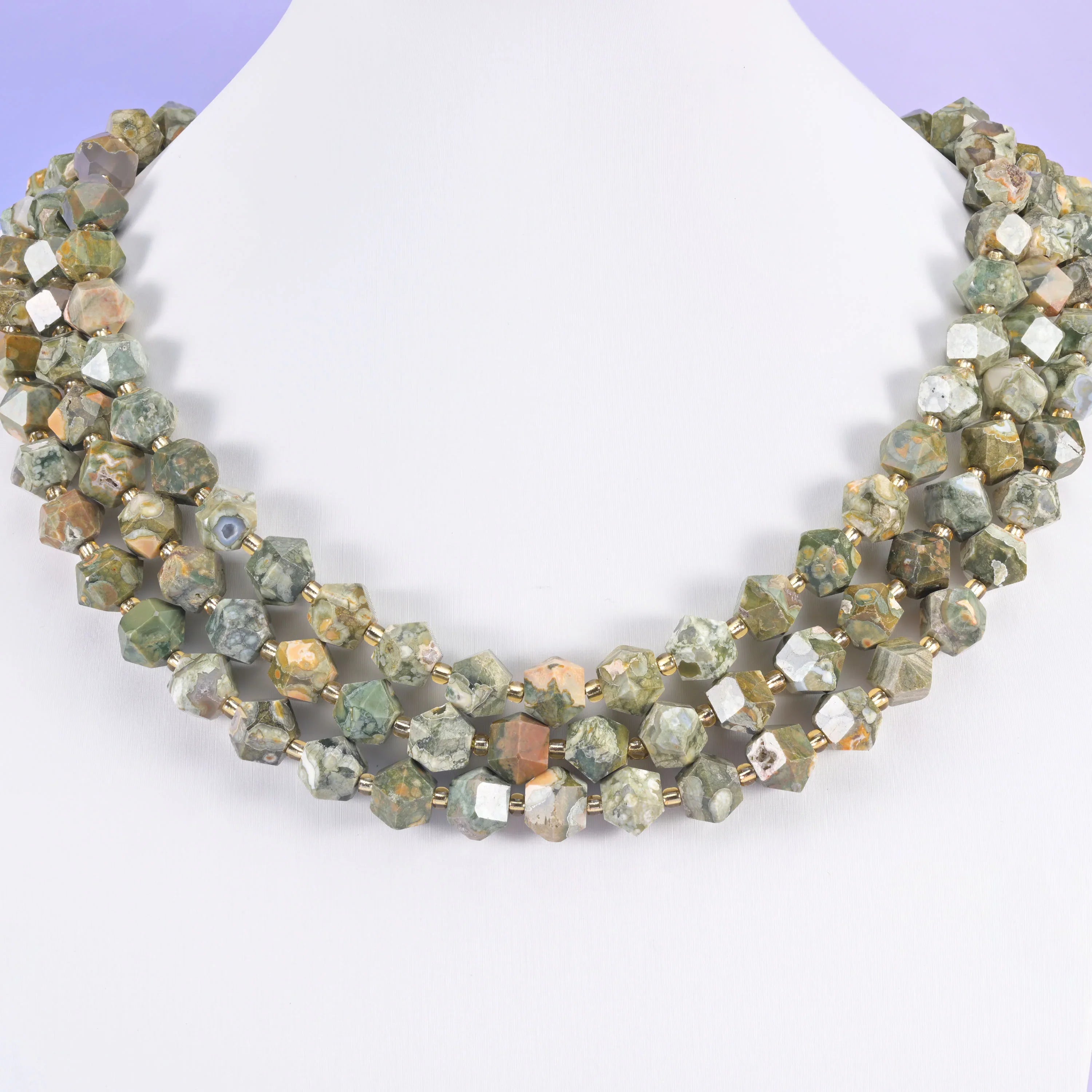 Diamond Rhombus Faceted 8 Sides Beads - Size 10mm - Jewelry Making - 15.5 Inches Strand Length - S7 - Mycrazycrystal