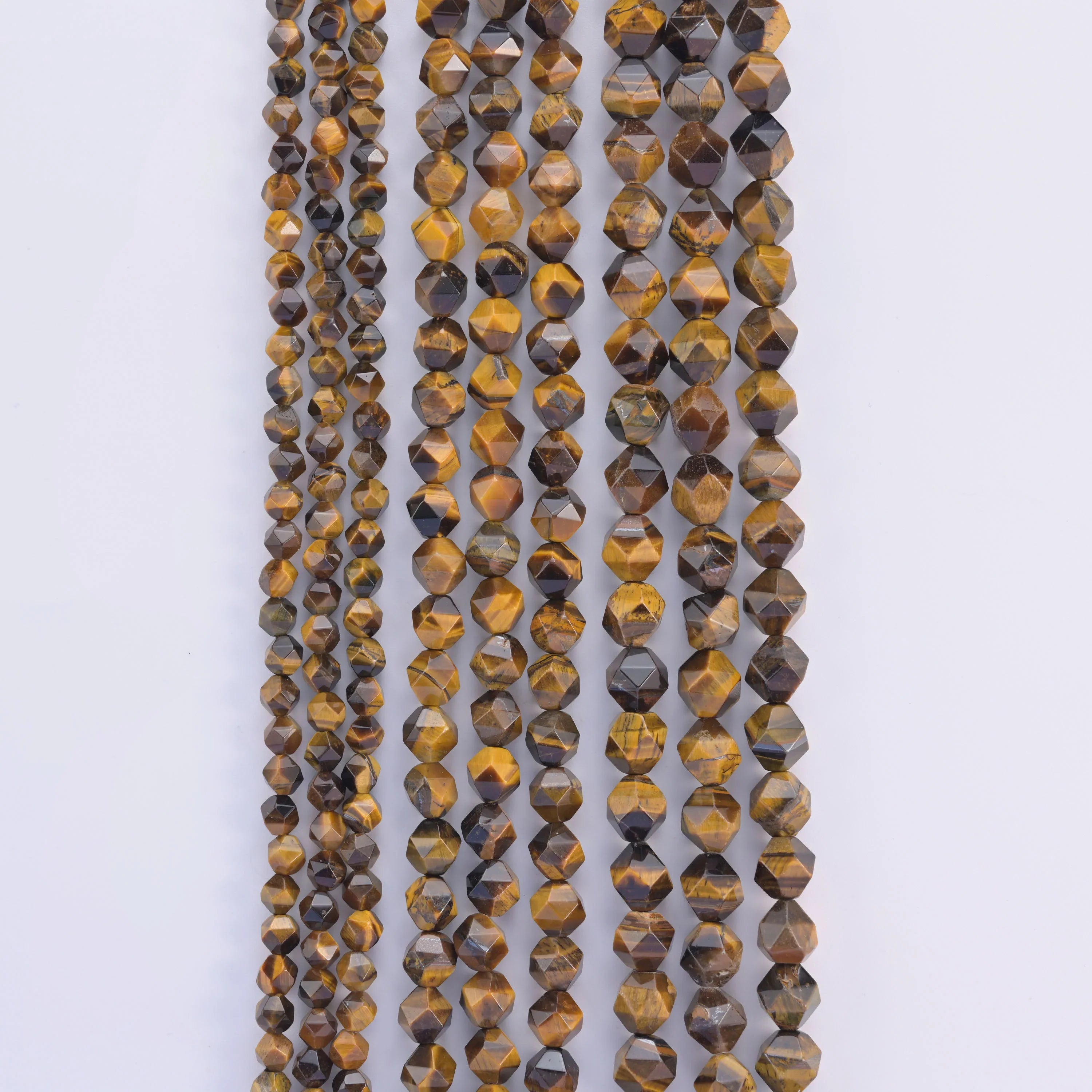 Natural Gemstone Diamond Star Cut Beads, Size 6mm, 8mm, 10mm - S1 - Mycrazycrystal
