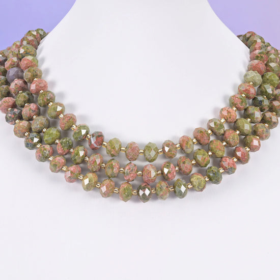 Natural Gemstone Faceted Rondelle Beads - Size 6x10mm - Jewelry Making Beads - 15.5 Inches Strand Length - S1 - Mycrazycrystal